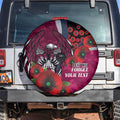 Manly Warringah Sea Eagles ANZAC Personalised Spare Tire Cover Lest We Forget Poppy Camo