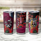 Manly Warringah Sea Eagles ANZAC Personalised Tumbler Cup Lest We Forget Poppy Camo