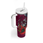 Manly Warringah Sea Eagles ANZAC Personalised Tumbler With Handle Lest We Forget Poppy Camo