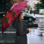 Manly Warringah Sea Eagles ANZAC Personalised Umbrella Lest We Forget Poppy Camo