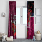 Manly Warringah Sea Eagles ANZAC Personalised Window Curtain Lest We Forget Poppy Camo