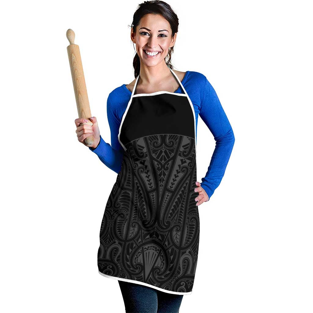 Queensland Maori Rugby Nga Hau e Wha Apron Black Motif - Aussie Hoodie