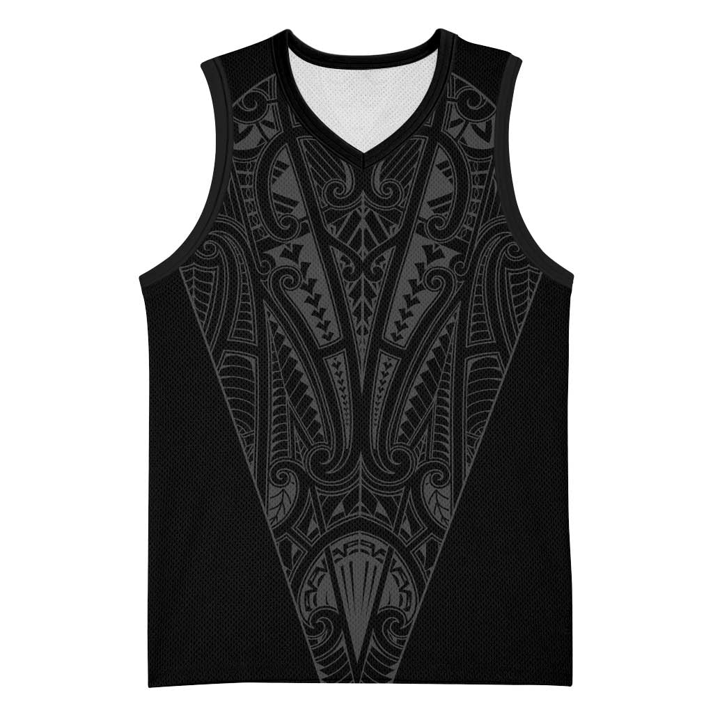 Queensland Maori Rugby Nga Hau e Wha Basketball Jersey Black Motif - Aussie Hoodie