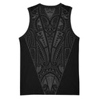 Queensland Maori Rugby Nga Hau e Wha Basketball Jersey Black Motif - Aussie Hoodie