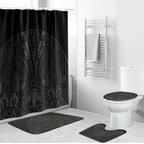 Queensland Maori Rugby Nga Hau e Wha Bathroom Set Black Motif - Aussie Hoodie