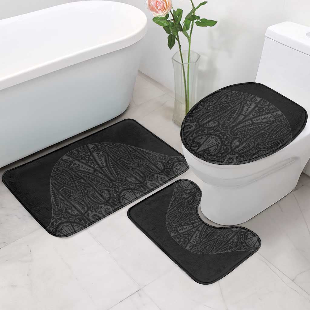 Queensland Maori Rugby Nga Hau e Wha Bathroom Set Black Motif - Aussie Hoodie