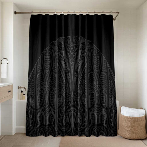 Queensland Maori Rugby Nga Hau e Wha Bathroom Set Black Motif - Aussie Hoodie