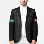 Queensland Maori Rugby Nga Hau e Wha Blazer Black Motif - Aussie Hoodie