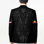 Queensland Maori Rugby Nga Hau e Wha Blazer Black Motif - Aussie Hoodie