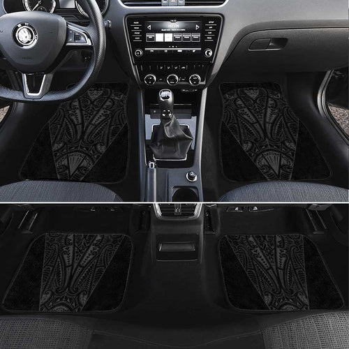 Queensland Maori Rugby Nga Hau e Wha Car Mats Black Motif