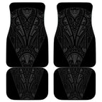 Queensland Maori Rugby Nga Hau e Wha Car Mats Black Motif