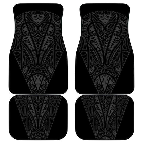 Queensland Maori Rugby Nga Hau e Wha Car Mats Black Motif