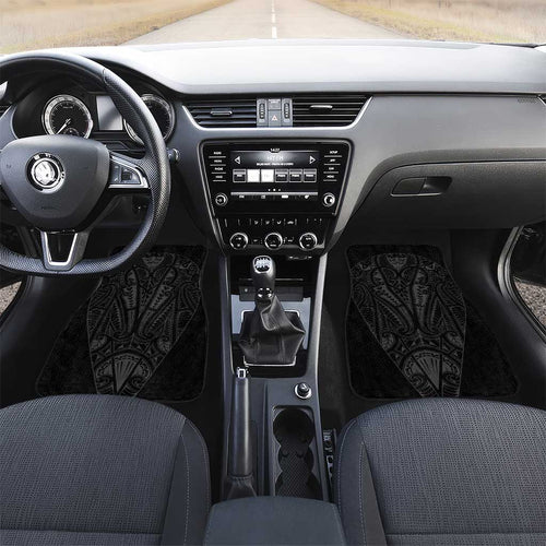 Queensland Maori Rugby Nga Hau e Wha Car Mats Black Motif