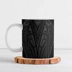 Queensland Maori Rugby Nga Hau e Wha Ceramic Mug Black Motif - Aussie Hoodie