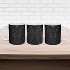 Queensland Maori Rugby Nga Hau e Wha Ceramic Mug Black Motif - Aussie Hoodie