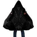 Queensland Maori Rugby Nga Hau e Wha Cloak Black Motif - Aussie Hoodie