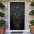 Queensland Maori Rugby Nga Hau e Wha Door Cover Black Motif - Aussie Hoodie