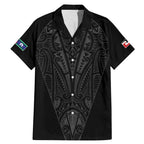 Queensland Maori Rugby Nga Hau e Wha Family Matching Mermaid Dress and Hawaiian Shirt Black Motif