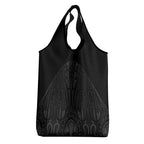 Queensland Maori Rugby Nga Hau e Wha Grocery Bag Black Motif