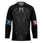Queensland Maori Rugby Nga Hau e Wha Hockey Jersey Black Motif - Aussie Hoodie