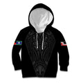 Queensland Maori Rugby Nga Hau e Wha Kid Hoodie Black Motif
