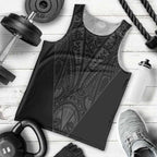 Queensland Maori Rugby Nga Hau e Wha Men Tank Top Black Motif