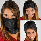 Queensland Maori Rugby Nga Hau e Wha Neck Gaiter Black Motif - Aussie Hoodie