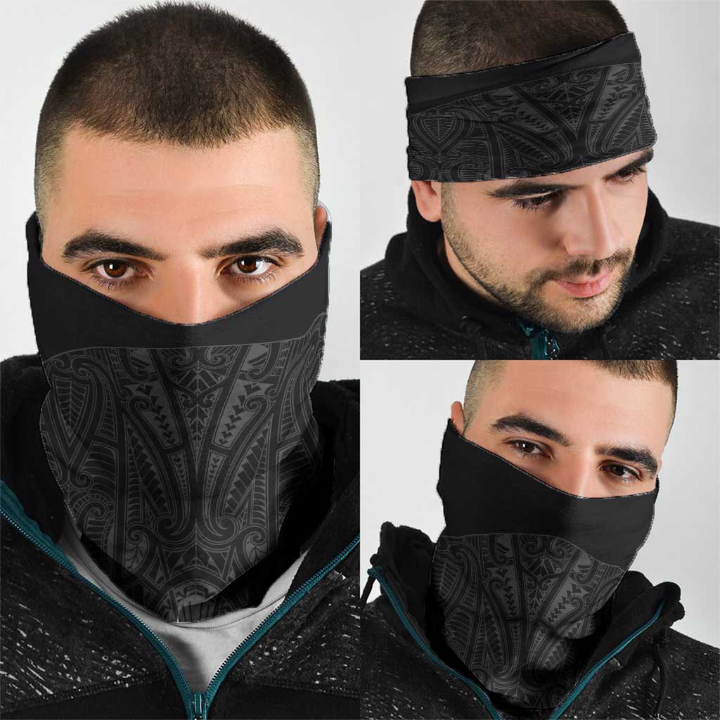 Queensland Maori Rugby Nga Hau e Wha Neck Gaiter Black Motif - Aussie Hoodie