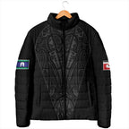 Queensland Maori Rugby Nga Hau e Wha Padded Jacket Black Motif - Aussie Hoodie