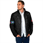 Queensland Maori Rugby Nga Hau e Wha Padded Jacket Black Motif - Aussie Hoodie