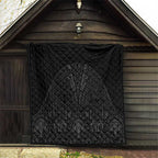 Queensland Maori Rugby Nga Hau e Wha Quilt Black Motif