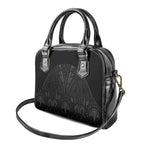 Queensland Maori Rugby Nga Hau e Wha Shoulder Handbag Black Motif