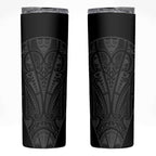 Queensland Maori Rugby Nga Hau e Wha Skinny Tumbler Black Motif