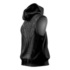 Queensland Maori Rugby Nga Hau e Wha Sleeveless Hoodie Black Motif - Aussie Hoodie