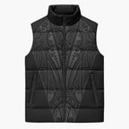 Queensland Maori Rugby Nga Hau e Wha Sleeveless Puffer Jacket Black Motif - Aussie Hoodie