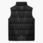 Queensland Maori Rugby Nga Hau e Wha Sleeveless Puffer Jacket Black Motif - Aussie Hoodie