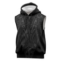 Queensland Maori Rugby Nga Hau e Wha Sleeveless Zip Hoodie Black Motif LT9