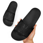 Queensland Maori Rugby Nga Hau e Wha Slide Sandals Black Motif - Aussie Hoodie