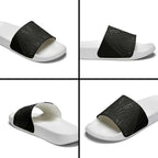 Queensland Maori Rugby Nga Hau e Wha Slide Sandals Black Motif - Aussie Hoodie