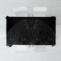 Queensland Maori Rugby Nga Hau e Wha Tablecloth Black Motif