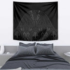 Queensland Maori Rugby Nga Hau e Wha Tapestry Black Motif