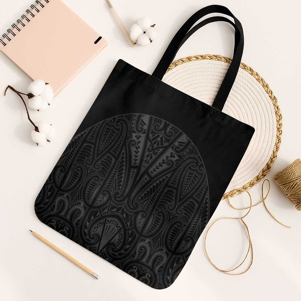 Queensland Maori Rugby Nga Hau e Wha Tote Bag Black Motif - Aussie Hoodie
