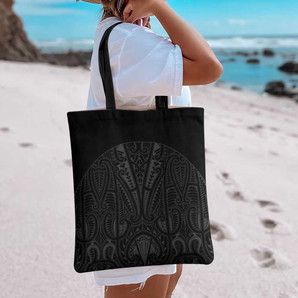 Queensland Maori Rugby Nga Hau e Wha Tote Bag Black Motif - Aussie Hoodie