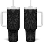 Queensland Maori Rugby Nga Hau e Wha Tumbler With Handle Black Motif