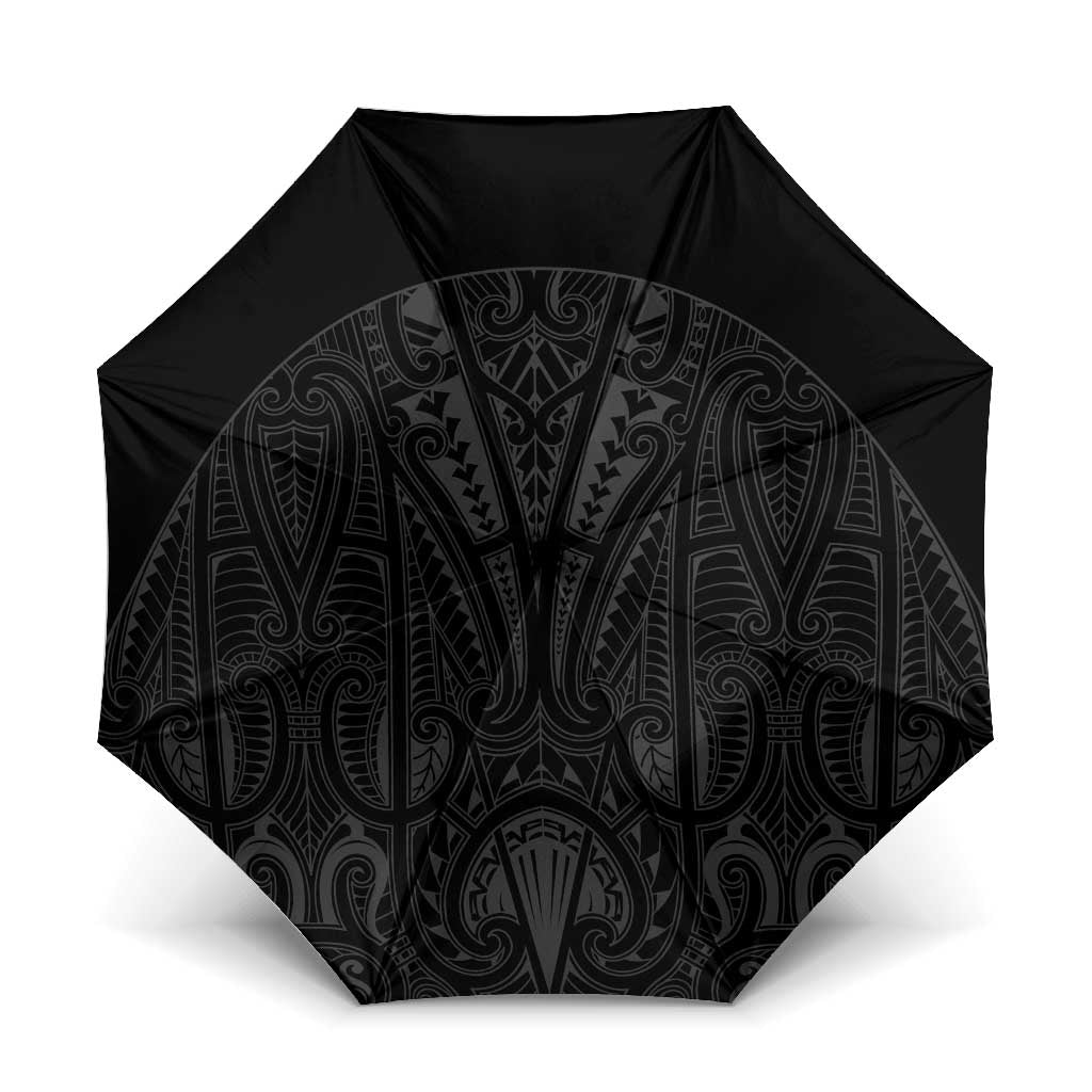 Queensland Maori Rugby Nga Hau e Wha Umbrella Black Motif - Aussie Hoodie