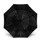 Queensland Maori Rugby Nga Hau e Wha Umbrella Black Motif - Aussie Hoodie