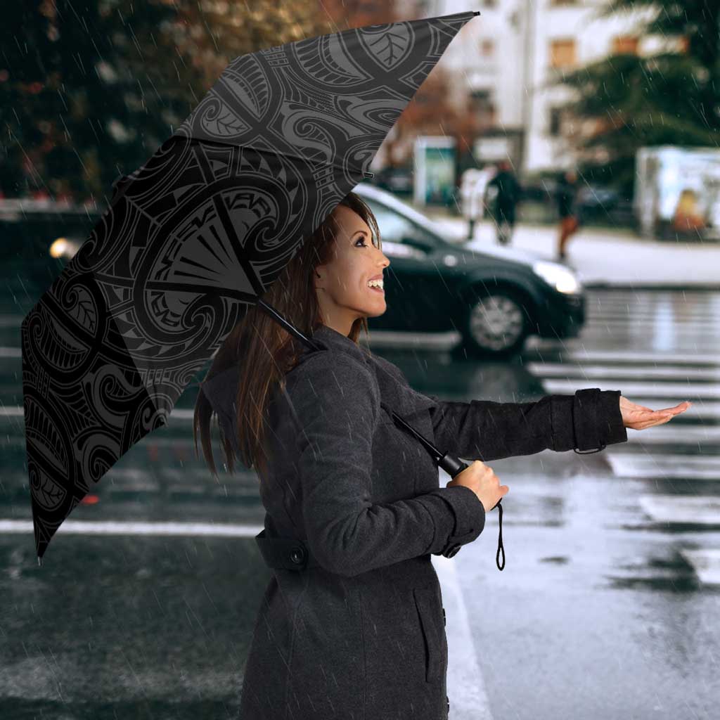 Queensland Maori Rugby Nga Hau e Wha Umbrella Black Motif - Aussie Hoodie