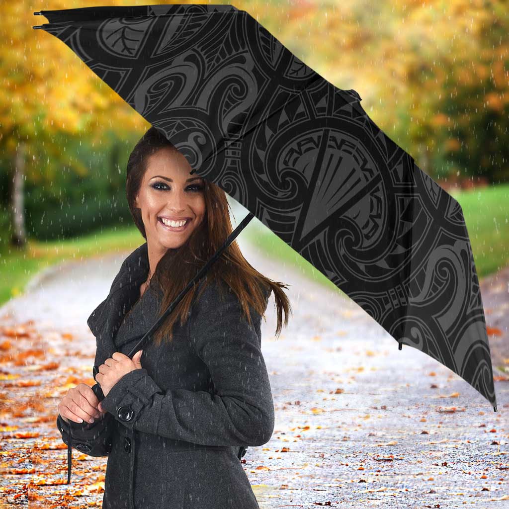 Queensland Maori Rugby Nga Hau e Wha Umbrella Black Motif - Aussie Hoodie