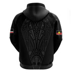 Queensland Maori Rugby Nga Hau e Wha Zip Hoodie Black Motif