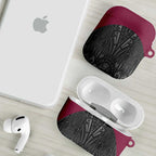Queensland Maori Rugby Nga Hau e Wha AirPods Case Maroon Motif - Aussie Hoodie
